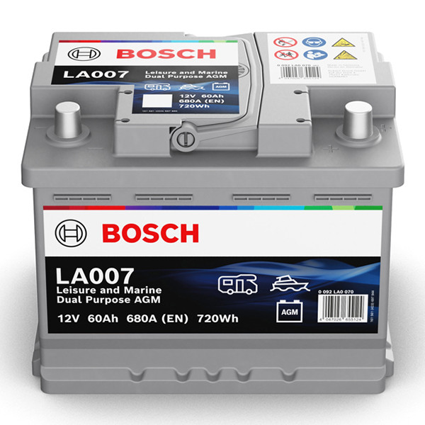 Bosch AGM Dual Purpose LA 007 / 840 060 068 accu (12 V, 60 Ah, 680 A) ABO00747 - 2
