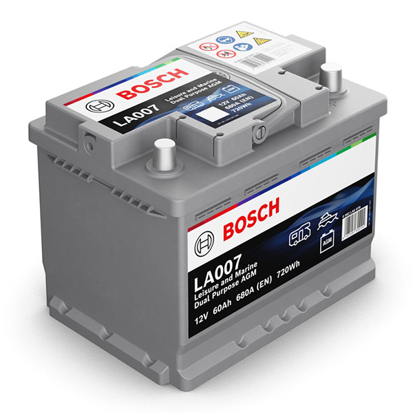 Bosch AGM Dual Purpose LA 007 / 840 060 068 accu (12 V, 60 Ah, 680 A) ABO00747 - 3