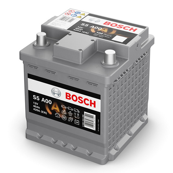 Bosch AGM S5 A00 / 540 901 042 start-stop accu (12 V, 40 Ah, 420 A) ABO00696 - 1