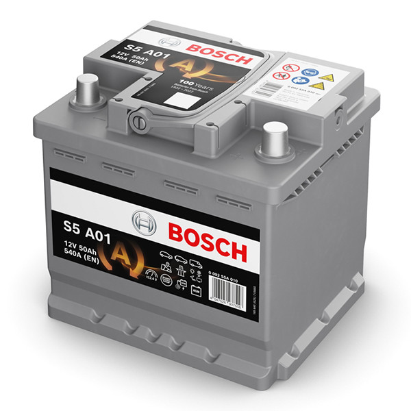Bosch AGM S5 A01 / 550 902 054 start-stop accu (12 V, 50 Ah, 540 A) ABO00697 - 1