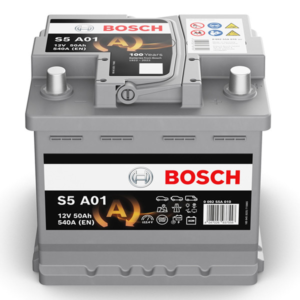 Bosch AGM S5 A01 / 550 902 054 start-stop accu (12 V, 50 Ah, 540 A) ABO00697 - 2