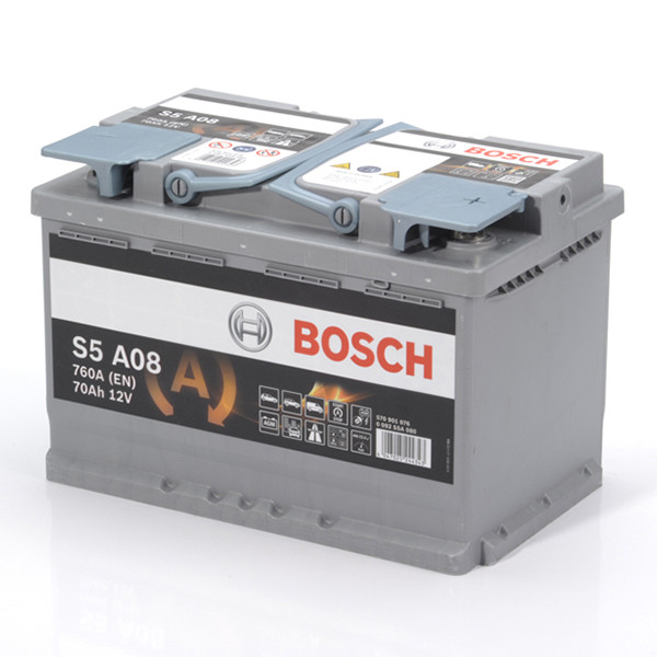Bosch AGM S5 A08 / 570 901 076 start-stop accu (12 V, 70 Ah, 760 A) ABO00699 - 1