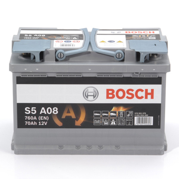 Bosch AGM S5 A08 / 570 901 076 start-stop accu (12 V, 70 Ah, 760 A) ABO00699 - 2