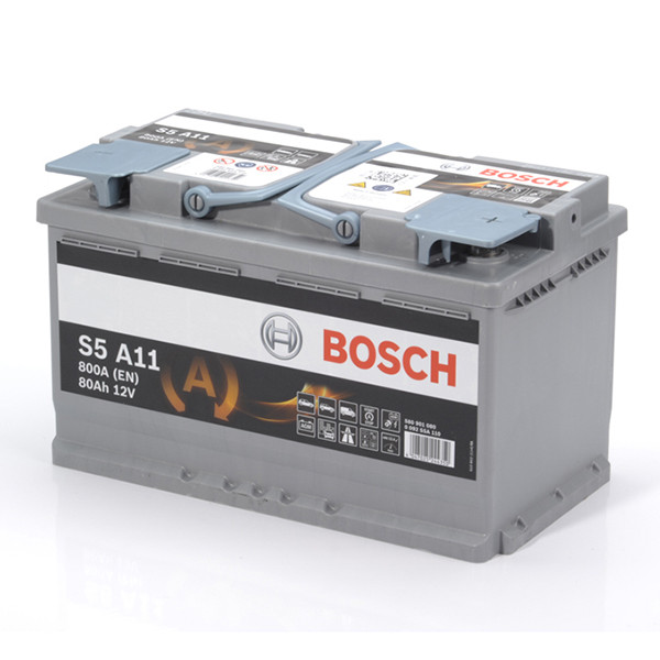 Bosch AGM S5 A11 / 580 901 080 start-stop accu (12 V, 80 Ah, 800 A) ABO00700 - 1