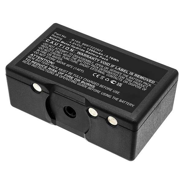 Bosch B165 / 8697322501 / 8697322504 accu (4.8 V, 1200 mAh, 123accu huismerk)  ABO00351 - 1