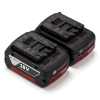 Starterset: 2x Bosch GBA 18V / 1600Z00038 accu's (18 V, 4.0 Ah, origineel)