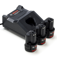Starterset: 3x Bosch GBA 12V accu's + lader (12V, 2.0 Ah, origineel) ABO00229
