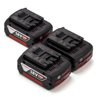 Bosch Starterset: 3x Bosch GBA 18V / 1600A002U5 accu's (18 V, 5.0 Ah, origineel)  ABO00499