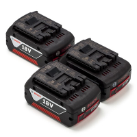 Bosch Starterset: 3x Bosch GBA 18V / 1600Z00038 accu's (18 V, 4.0 Ah, origineel)  ABO00504