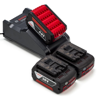 Bosch Starterset: 3x Bosch GBA 18V accu's + lader (18 V, 4.0 Ah, origineel)  ABO00503