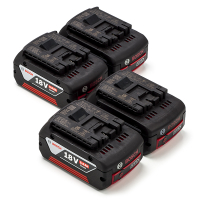 Bosch Starterset: 4x Bosch GBA 18V / 1600A002U5 accu's (18 V, 5.0 Ah, origineel)  ABO00489