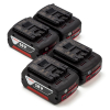 Starterset: 4x Bosch GBA 18V / 1600Z00038 accu's (18 V, 4.0 Ah, origineel)