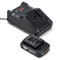 Bosch Starterset: Bosch GBA 18V / 1607A350MA accu + lader (18 V, 2.0 Ah, origineel)  ABO00486