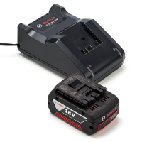Bosch Starterset: Bosch GBA 18V accu + lader (18 V, 4.0 Ah, origineel)  ABO00506