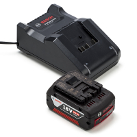 Bosch Starterset: Bosch GBA 18V accu + lader (18 V, 5.0 Ah, origineel)  ABO00497