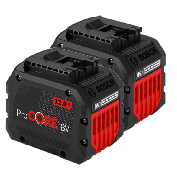 Startertset: 2x Bosch ProCORE 18V / 1600A016GU accu's (18 V, 12 Ah, origineel) ABO00693 - 1