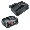 Startset: Bosch | Power For All 18 V | 1600A005B0 accu + lader (18 V, 2.5 Ah, origineel) ABO00267 - 1