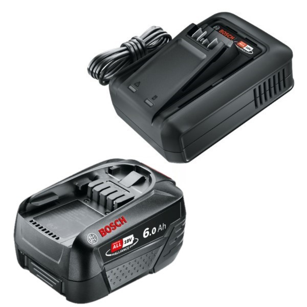 Startset: Bosch | Power For All 18 V | 1600A00DD7 accu + lader (18 V, 6.0 Ah, origineel) ABO00340 - 1