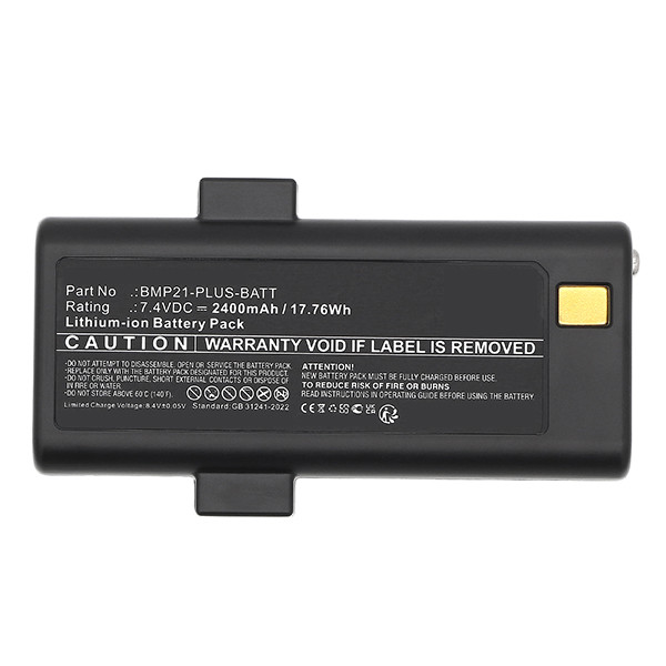 Brady 170420 / BMP21-PLUS-BATT accu (7.4 V, 2400 mAh, 123accu huismerk) ABR00097 - 1