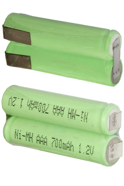 Braun AAA batterij met soldeerlippen 2 stuks (2.4 V, 1000 mAh, Ni-Mh, 123accu huismerk)  ABR00002 - 1
