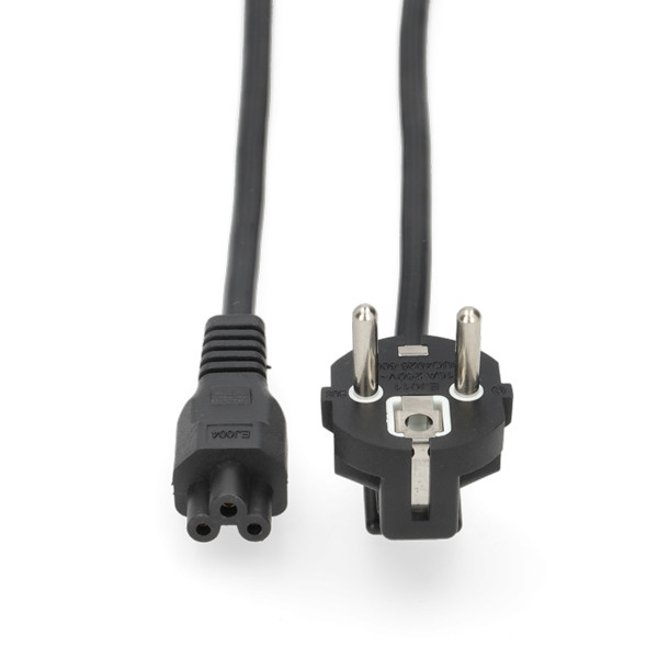 C5 EU-kabel voor netstroom (1,8 meter, Haaks, 123accu huismerk) ADR00289 - 1