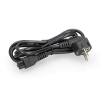 C5 EU-kabel voor netstroom (1,8 meter, Haaks, 123accu huismerk) ADR00289 - 2