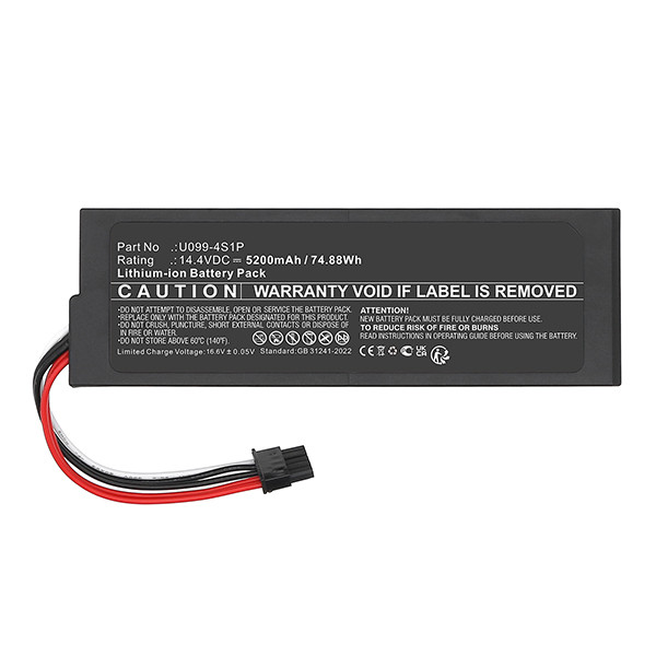 CECOTEC U099-4S1P /  U099-4S2P accu (14.4 V, 5200 mAh, 123accu huismerk) ACE00037 - 4