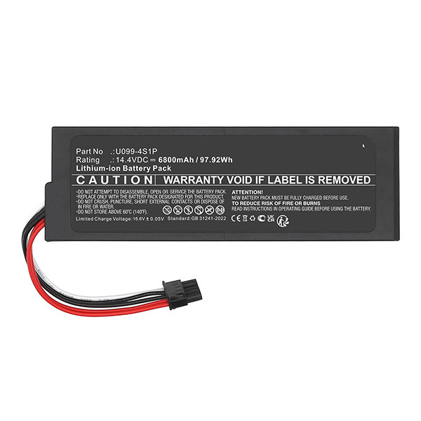 CECOTEC U099-4S1P / U099-4S2P accu (14.4 V, 6800 mAh, 123accu huismerk) ACE00038 - 4