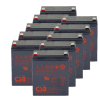 10 Stuks: CSB HR1221W VRLA AGM Loodaccu's (12V, 5 Ah, T2 terminal)