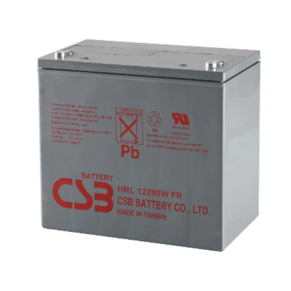 CSB HRL12200W VRLA AGM Loodaccu (12V, 50 Ah, M6 terminal)  ACS00037 - 1