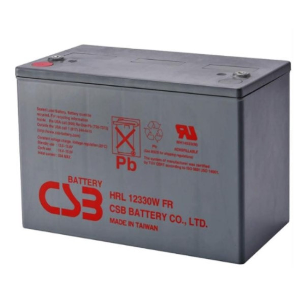 CSB HRL12330W VRLA AGM Loodaccu (12V, 88 Ah, M6 terminal)  ACS00039 - 1