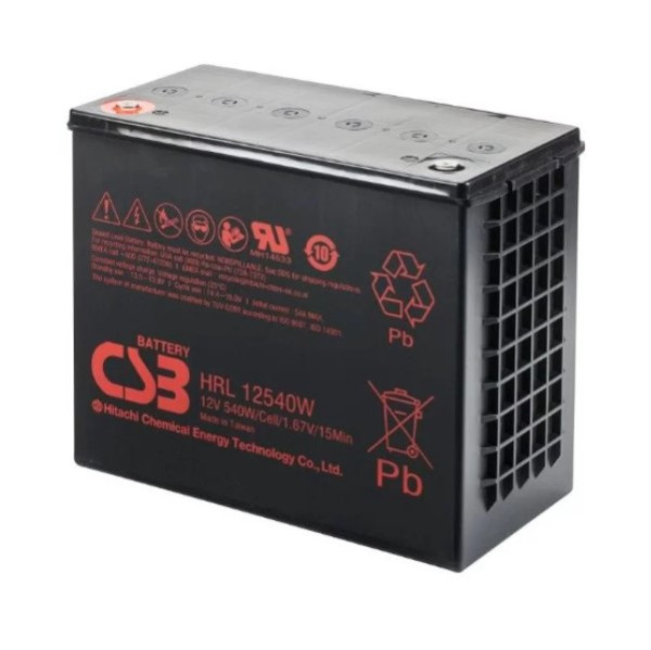 CSB HRL12540W VRLA AGM Loodaccu (12V, 135 Ah, M6 terminal)  ACS00043 - 1