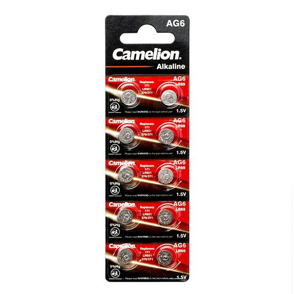 Camelion AG6 / LR69 / Alkaline knoopcel batterij 10 stuks  ACA00516 - 1