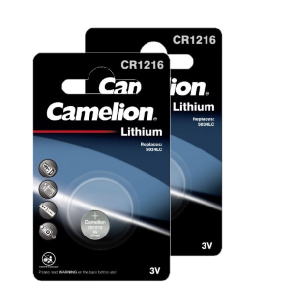 Camelion CR1216 3V Lithium knoopcel batterij 2 stuks  ACA00310 - 1