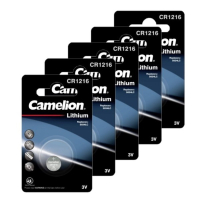 Camelion CR1216 3V Lithium knoopcel batterij 5 stuks  ACA00243
