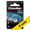 Camelion CR1220 / DL1220 / 1220 Lithium knoopcel batterij 5 stuks