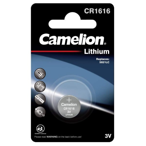 Kunstmatig Prelude Je zal beter worden Camelion CR1616 Lithium knoopcel batterij 1 stuk Camelion 123accu.nl