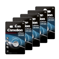 Camelion CR1620 3V Lithium knoopcel batterij 5 stuks  ACA00234