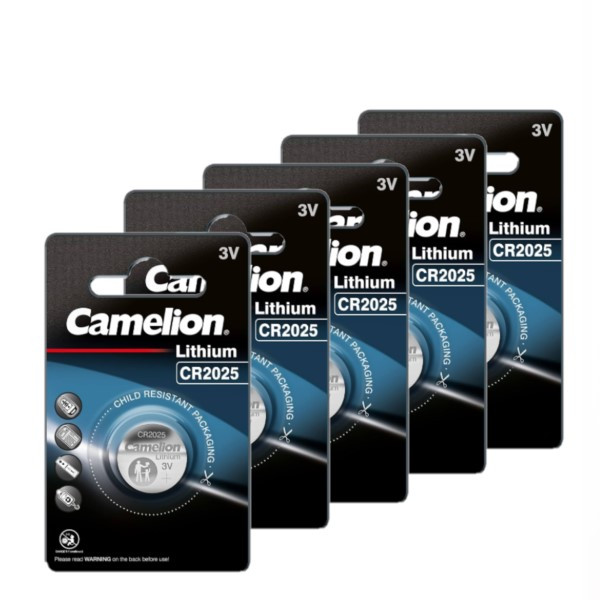 Camelion CR2025 3V Lithium knoopcel batterij 5 stuks  ACA00502 - 1
