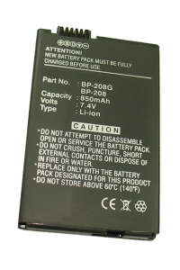 Canon BP-208 / BP-208DG accu (7.4V, 850 mAh, li-ion, 123accu huismerk)  ACA00163