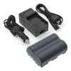 Canon BP-511 / BP-512 / BP-522 accu met single slot oplader (7.4 V, 2000 mAh, 123accu huismerk) ACA00813 - 1