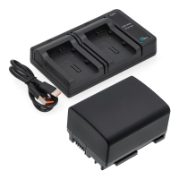 Canon BP-807 / BP-808 / BP-809 accu met USB-C double slot oplader (7.4 V, 890 mAh, 123accu huismerk) ACA00805