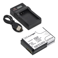 Canon LP-E12 accu met USB-C single slot oplader (7.4 V, 820 mAh, 123accu huismerk) ACA00836