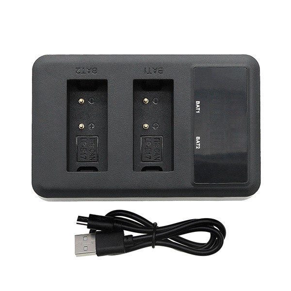 Canon LP-E17 USB-C double slot oplader (8.4V, 0.7A, 123accu huismerk) ACA00667 - 2