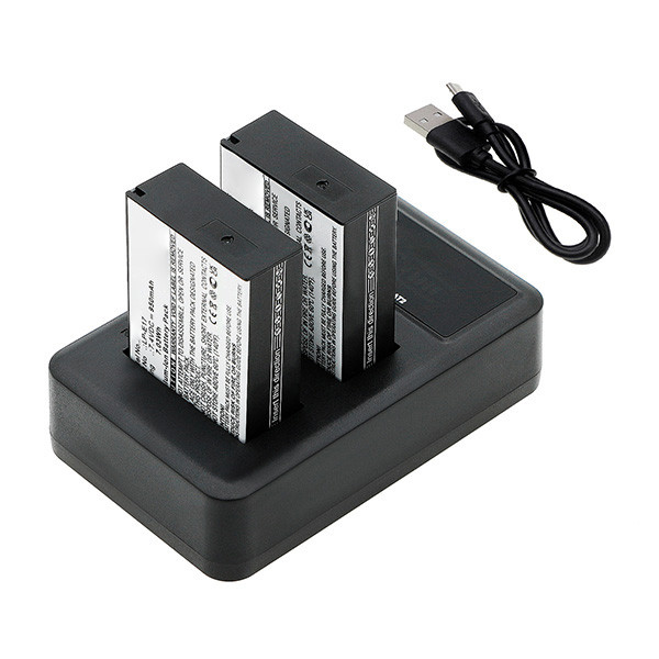 Canon LP-E17 USB-C double slot oplader (8.4V, 0.7A, 123accu huismerk) ACA00667 - 4