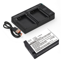 Canon LP-E17 / 9967B002 accu met USB-C double slot oplader (7.4 V, 1100 mAh, 123accu huismerk) ACA00843