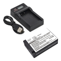 Canon LP-E17 / 9967B002 accu met USB-C single slot oplader (1100 mAh, 7.4 V, 123accu huismerk) ACA00841