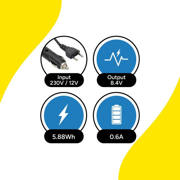 Canon LP-E5 / LC-E5 / LC-E5E oplader (8.4V, 0.6A, 123accu huismerk) ACA00052 - 3