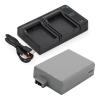 Canon LP-E5 accu met USB-C double slot oplader (7.4 V, 1080 mAh, 123accu huismerk) ACA00817 - 1