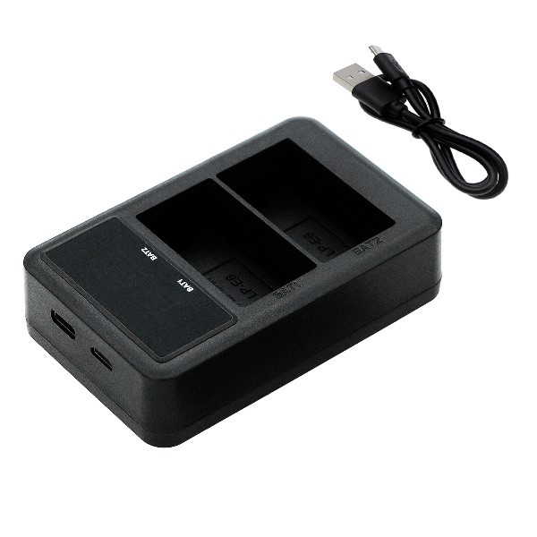 Canon LP-E6 / 3349B001 USB dubbellader (8.4V, 0.6A, 123accu huismerk) ACA00730 - 2